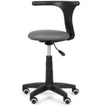 Habys sgabello schienale ergonomico grigio Tessa
