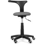 Habys sgabello schienale ergonomico grigio Tessa