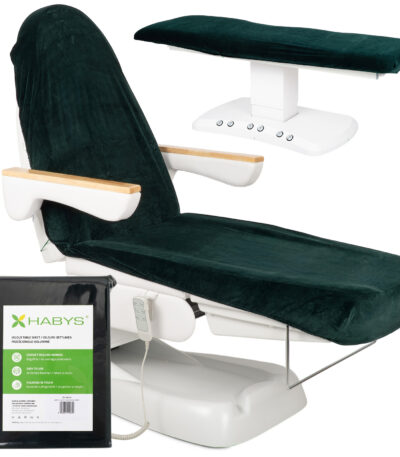 Habys telo per poltrona estetica con elastico verde scuro