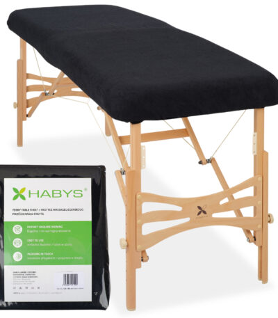 Habys telo spugna per lettino elastico nero