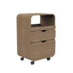 Silverfox carrello legno con ruote naturale NATURAL
