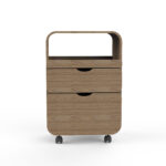Silverfox carrello legno con ruote naturale NATURAL