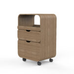Silverfox carrello legno con ruote naturale NATURAL