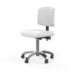Silverfox sgabello schienale ergonomico bianco ZOI